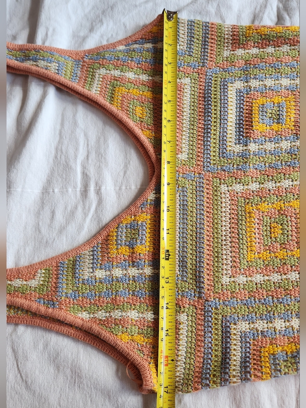 RVCA Squared Multicoloured Sleeveless Sweater Dress - Picture 5 of 12
